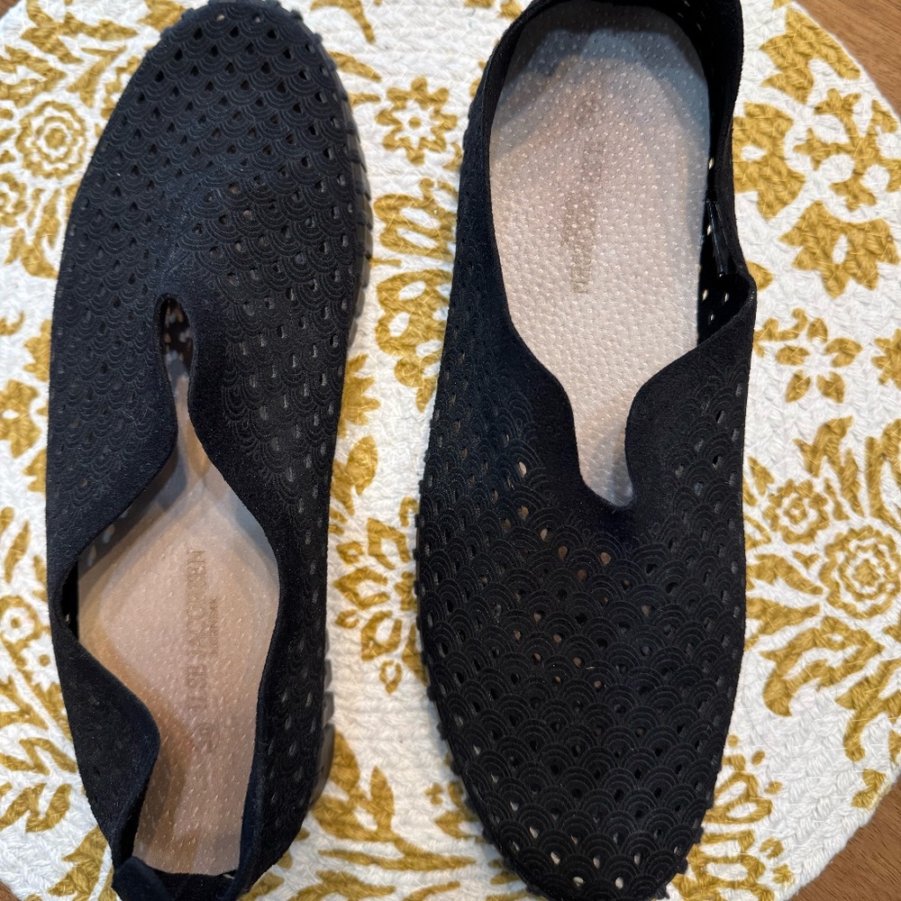 Isla Jacobsen  Black Perforated Sneakers